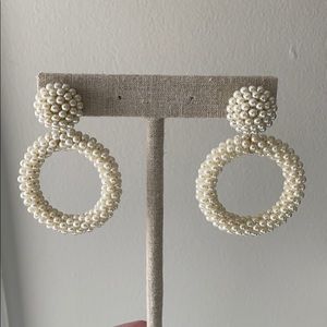 Stella and Dot pearl earrings